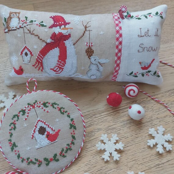 Let It Snow Counted Cross Stitch Pattern by Serenita di Campagna - Printed pattern CV220