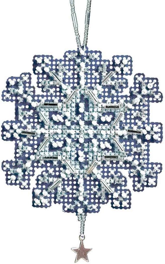 Mill Hill Snow Crystal Charmed Ornament Kit ~ Star Crystal ~