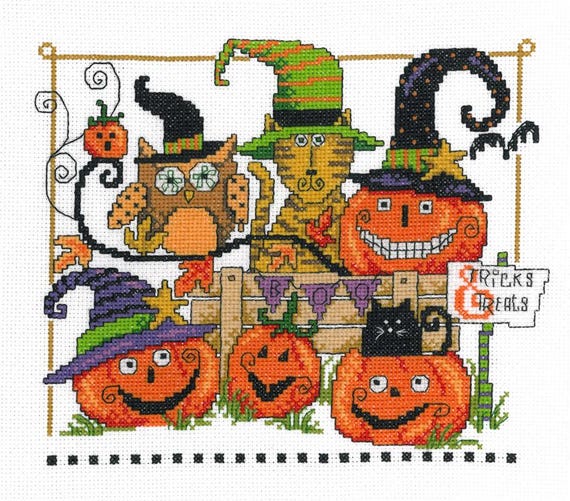 Boo Friends Counted Cross Stitch Kit Designed by Diane Arthurs