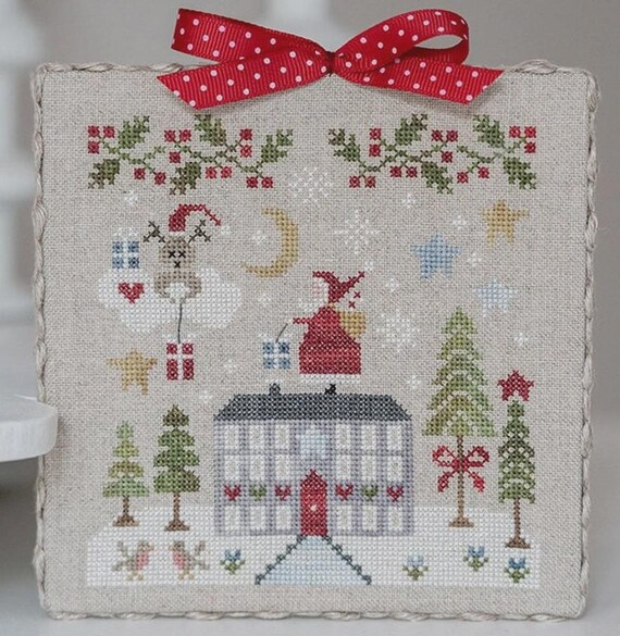 Merry Christmas Counted Cross Stitch Pattern by Tralala ~ printed pattern ~