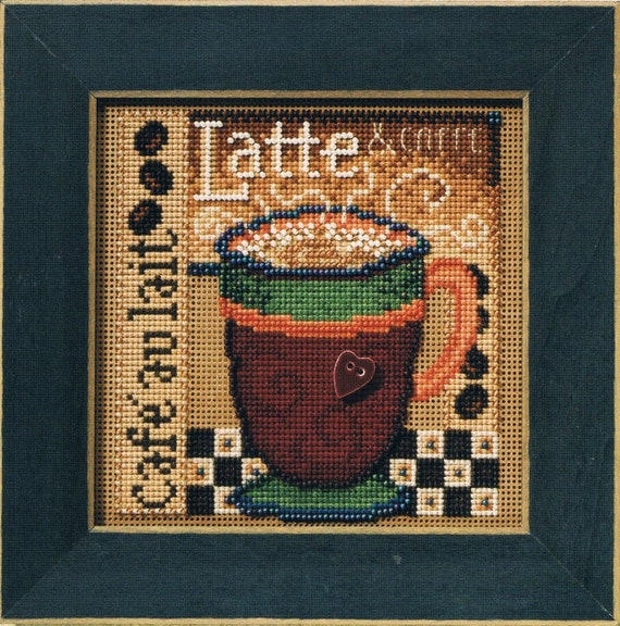Mill Hill Autumn Series Buttons and Beads Counted Cross Stitch Kit ~ Latte