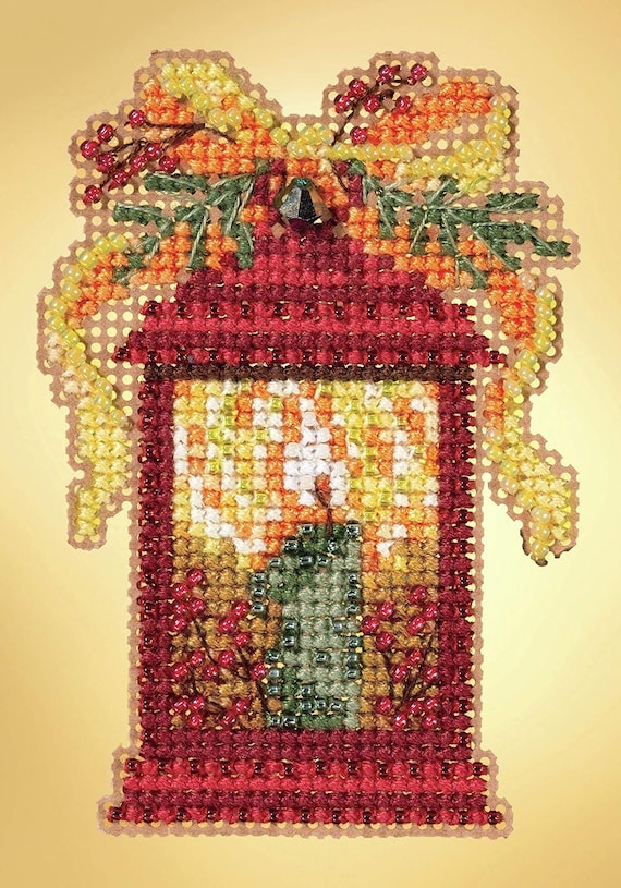 Mill Hill 2019 Winter Holiday Beaded Cross Stitch Kit ~ Christmas Lantern ~