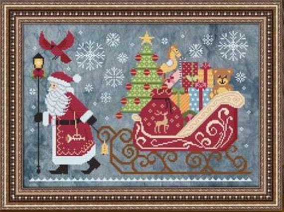 Christmas Delivery Counted Cross Stitch Pattern by Cottage Garden Samplings