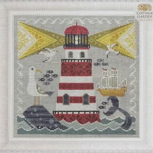 Cottage Garden Samplings Counted Cross Stitch Pattern ~ Lighthouse ~ Fabulous House Series #8