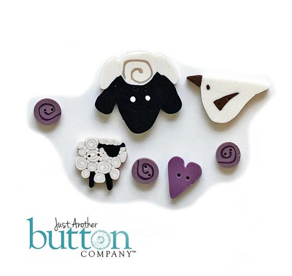Shepherd's Bush ~ My Sheep Bag ~  embellishment pack by Just Another Button Company #10720