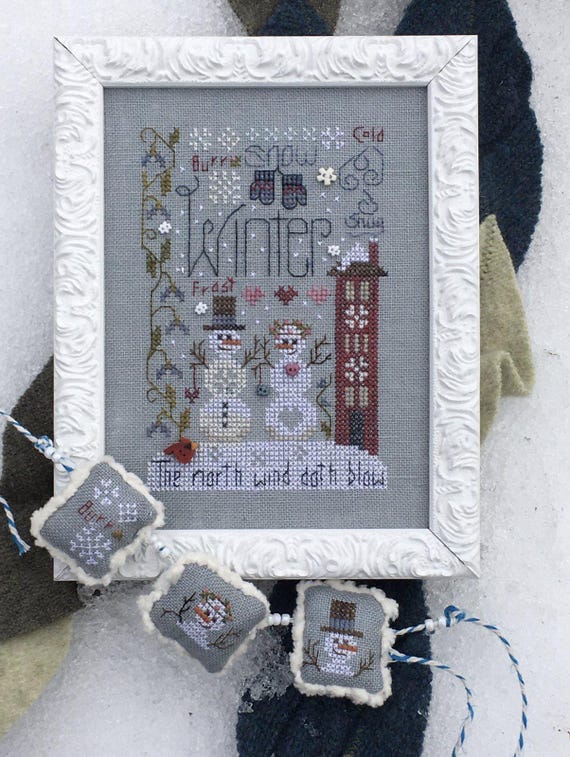 Winter Notes Counted Cross Stitch Pattern by Shepherd's Bush - Printed Pattern