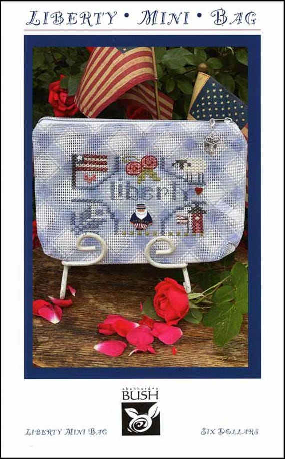 Shepherd's Bush Counted Cross Stitch Pattern ~ Liberty Mini Bag ~