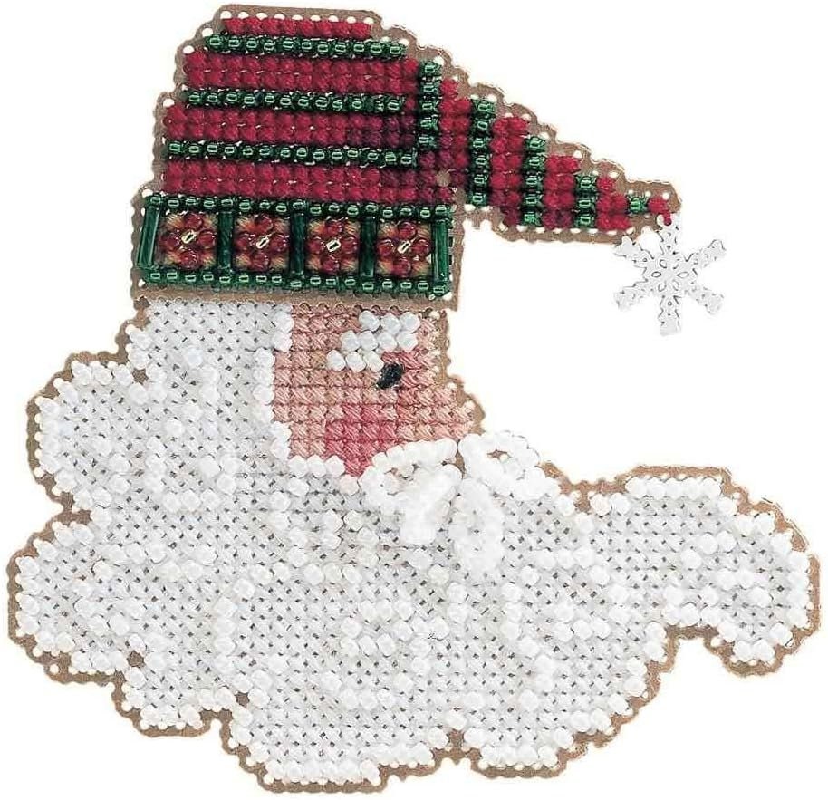 Mill Hill Charmed Santa Faces Beaded Cross Stitch Kit ~ Twinkle