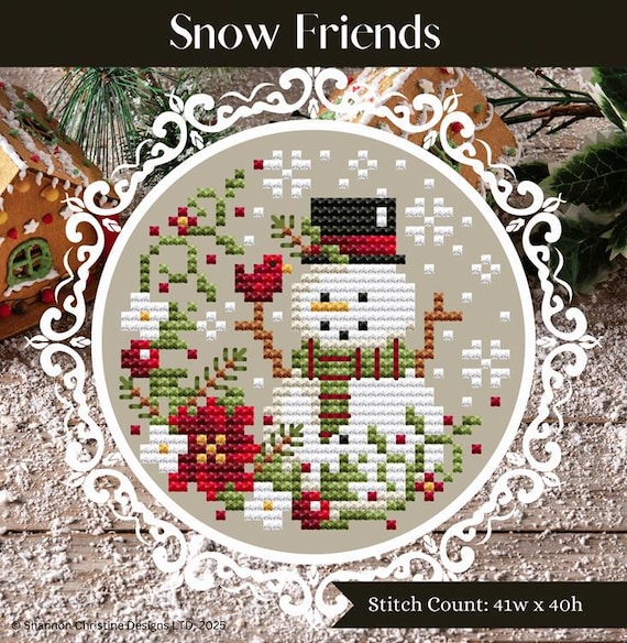 Shannon Christine Designs Counted Cross Stitch Pattern ~ Snow Friends