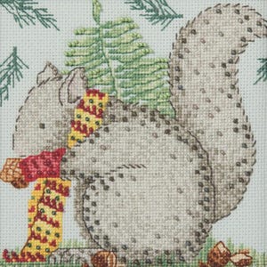 Mill Hill Woodland Friends Cross Stitch Kit ~ Nutty Squirrel ~ Debbie Mumm DM30-2612