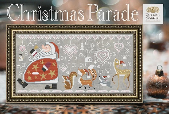 Christmas Parade Counted Cross Stitch Pattern by Cottage Garden Samplings
