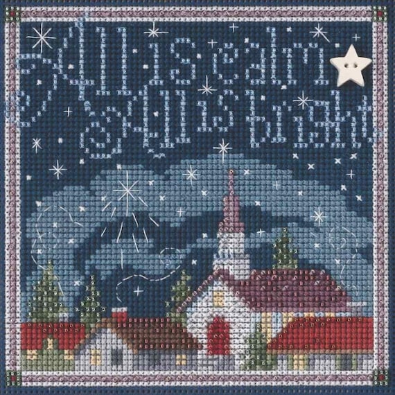 Mill Hill 2015 Winter Series Buttons & Beads Counted Cross Stitch Kit ~ All Is Calm ~