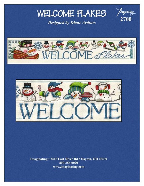 Diane Arthurs Imaginating Counted Cross Stitch Pattern ~ Welcome Flakes