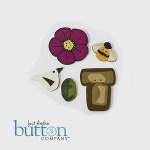 Shepherd&#39;s Bush ~ Garden Bag ~  embellishment pack by Just Another Button Company #10772