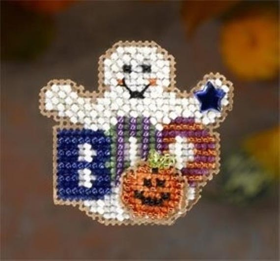 Mill Hill 2006 Autumn Harvest Collection Beaded Cross Stitch Kit ~ Boo Ghost