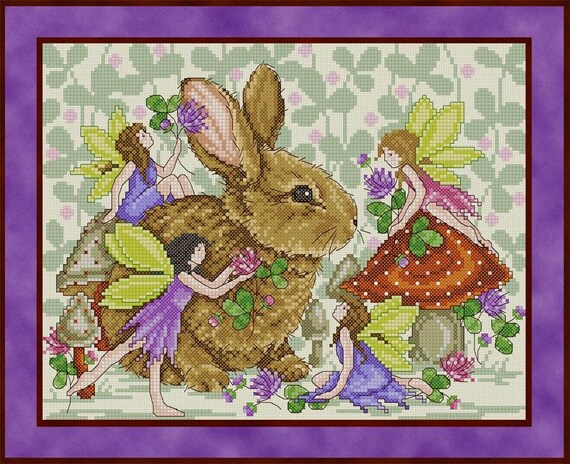 Enchanted Garden Counted Cross Stitch Pattern by Joan Elliott Design