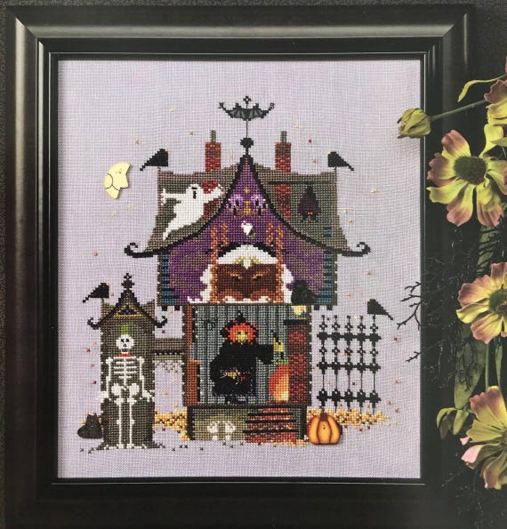 The Cricket Collection Open House counted cross stitch pattern by The Cross Eyed Cricket No. 293 - Printed Pattern