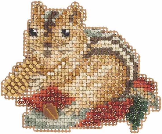 Mill Hill Autumn Harvest Beaded Cross Stitch Kit ~ Chippy