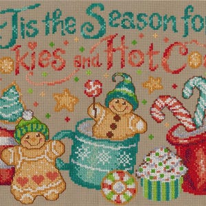 Hot Cocoa Season Counted Cross Stitch Pattern by Ursula Michael