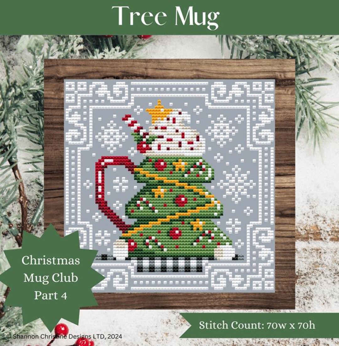 Shannon Christine Designs Counted Cross Stitch Pattern ~ Tree Mug ...