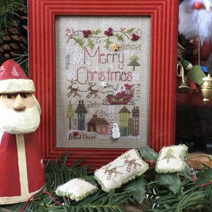 Merry Notes ~ Shepherd&#39;s Bush Counted Cross Stitch Pattern ~ Printed pattern