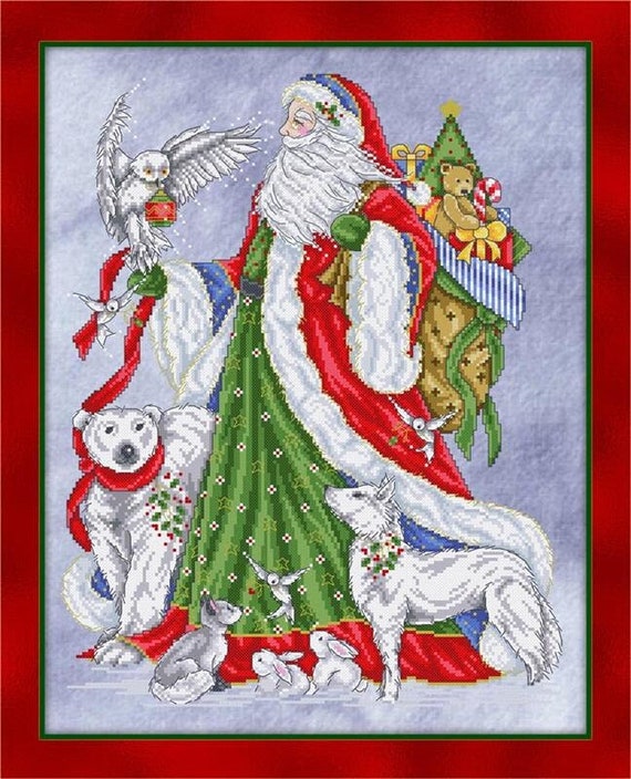 Santa's Gifts Counted Cross Stitch Pattern by Joan Elliott Design