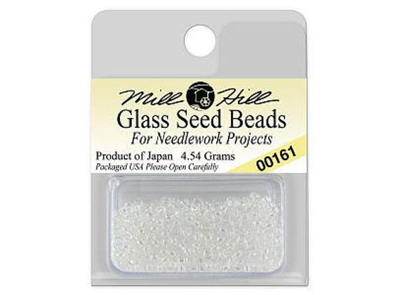 Mill Hill Glass Seed Beads Crystal #00161 ~ 4.54 grams
