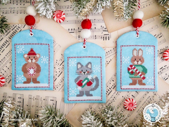 Sweet Christmas I Counted Cross Stitch Pattern by Luminous Fiber Arts - Printed pattern
