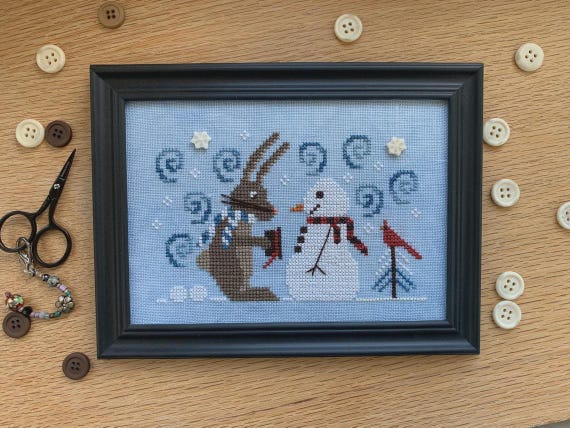 A Hat for Winter Counted Cross Stitch Pattern by Stitches by Ethel - Printed Pattern