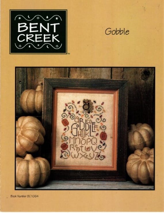 Bent Creek Counted Cross Stitch pattern ~ Gobble ~  printed pattern