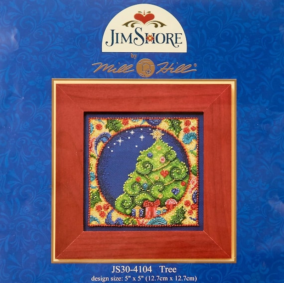 Tree Mill Hill Jim Shore Beaded Cross Stitch Kit JS304104