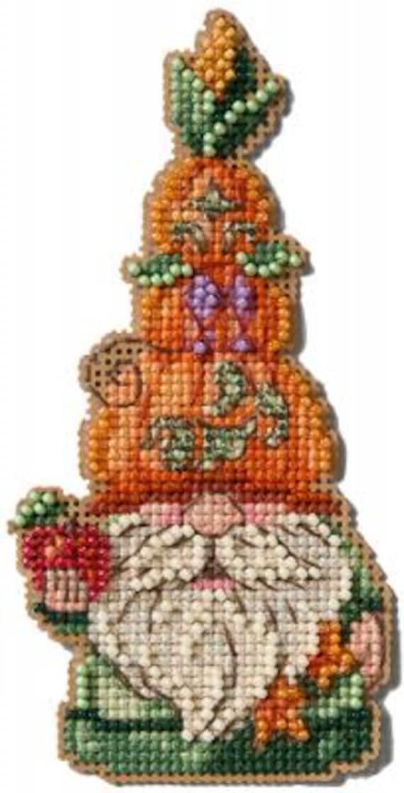 Mill Hill 2025 Jim Shore Beaded Cross Stitch Kit ~ Harvest Pumpkin Gnome