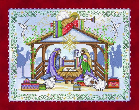 Holy Night Counted Cross Stitch Pattern by Joan Elliott Design JE242