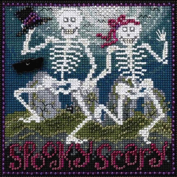 Mill Hill Autumn Series Buttons & Beads Cross Stitch Kit ~ Spooky Scary MH14-1723