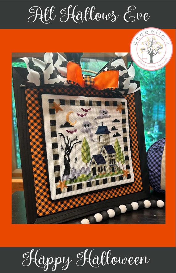 All Hallows Eve counted cross stitch pattern by Anabella's  - Printed Pattern