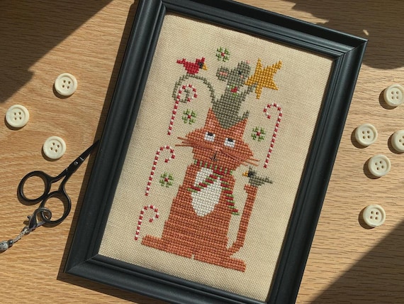 Christmas Wishes Counted Cross Stitch Pattern by Stitches by Ethel - Printed Pattern
