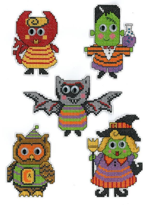 Diane Arthurs Counted Cross Stitch Chart ~ Scary Friends