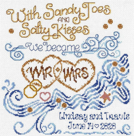 Ursula Michael Counted Cross Stitch Kit ~ Salty Kisses Wedding ~ 3293K
