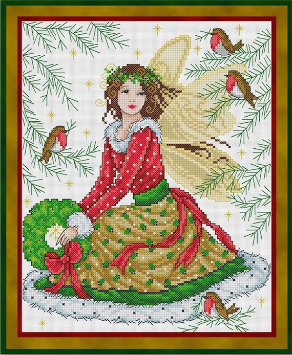 Sweet Christmas Fairy Counted Cross Stitch Pattern by Joan Elliott Design JE092