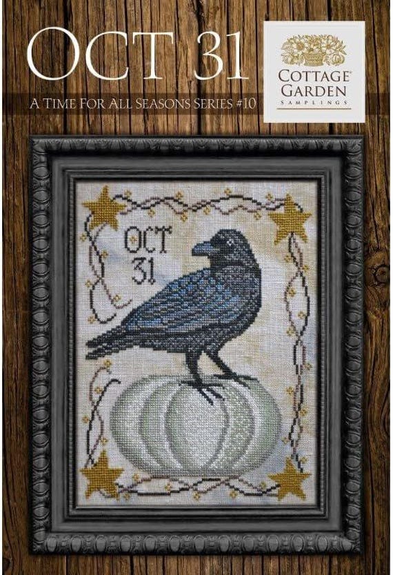 Cottage Garden Samplings Counted Cross Stitch Pattern ~ A Time For All Seasons Series #10 ~ Oct 31