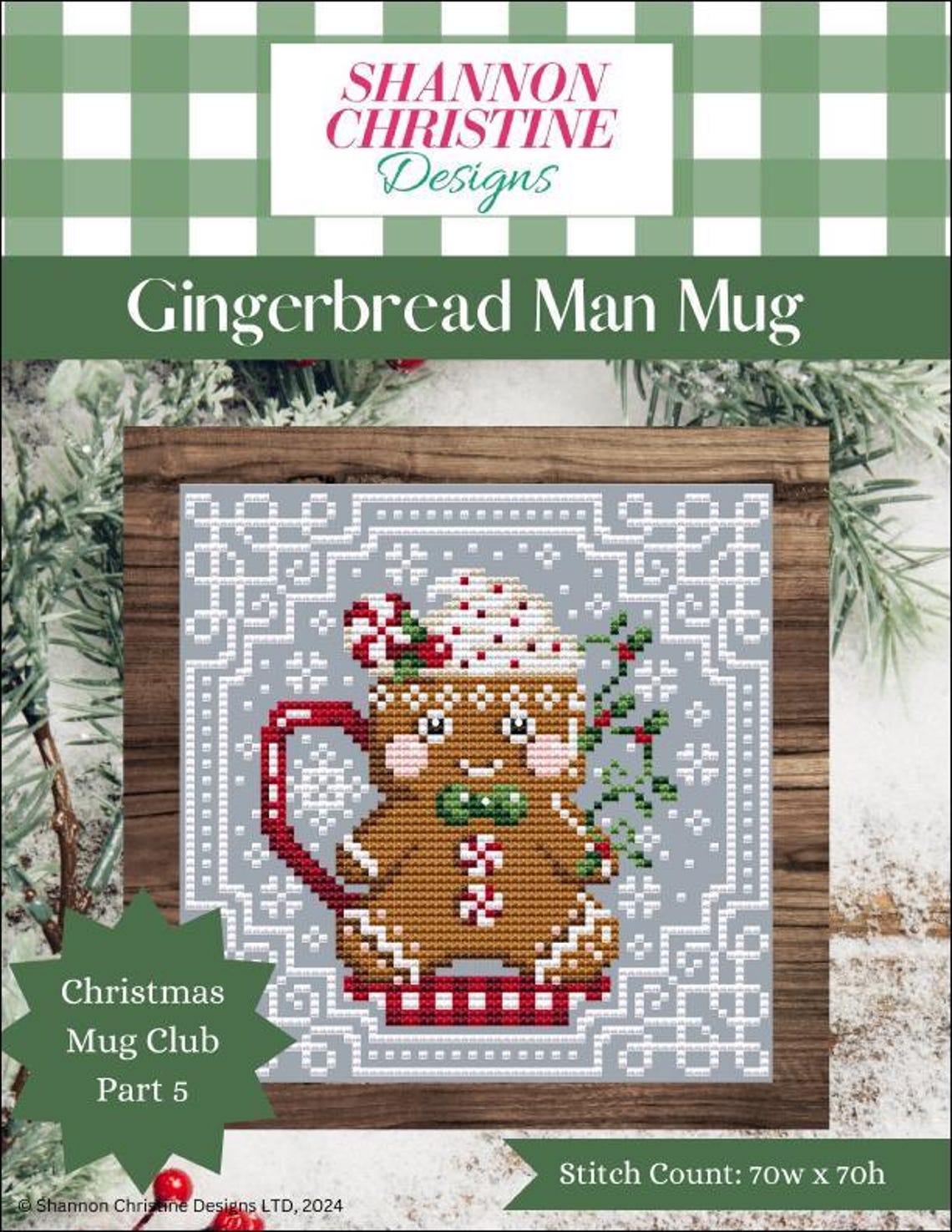 Shannon Christine Designs Counted Cross Stitch Pattern ~ Gingerbread ...