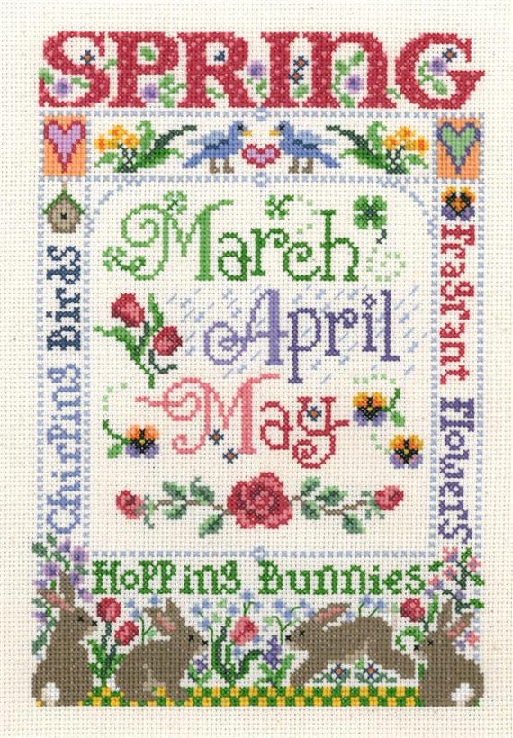 Sandra Cozzolino Imaginating Cross Stitch Leaflet ~ Spring Season ~ 2779
