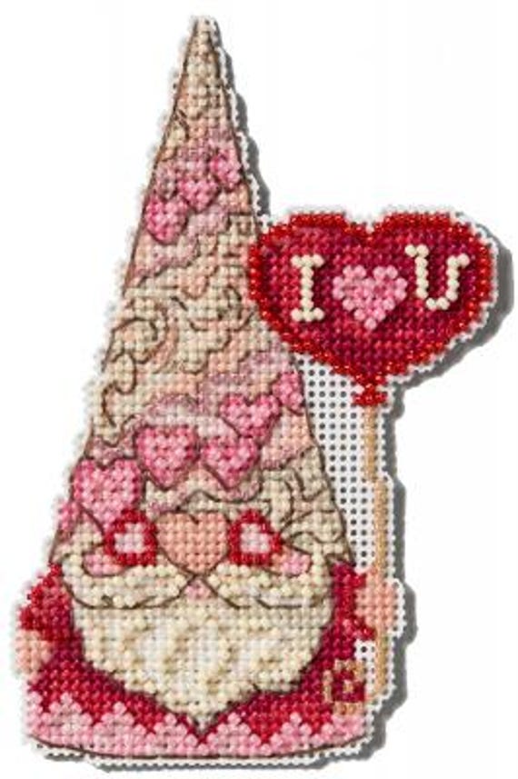 Mill Hill 2025 Jim Shore Beaded Cross Stitch Kit ~ Gnome with Heart