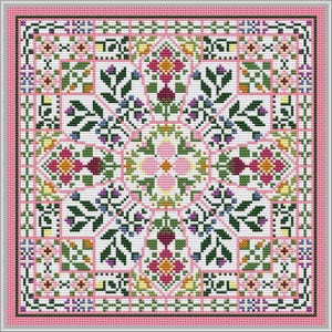 The Spring Window Counted Cross Stitch Pattern by CM Designs /  Carolyn Manning Designs