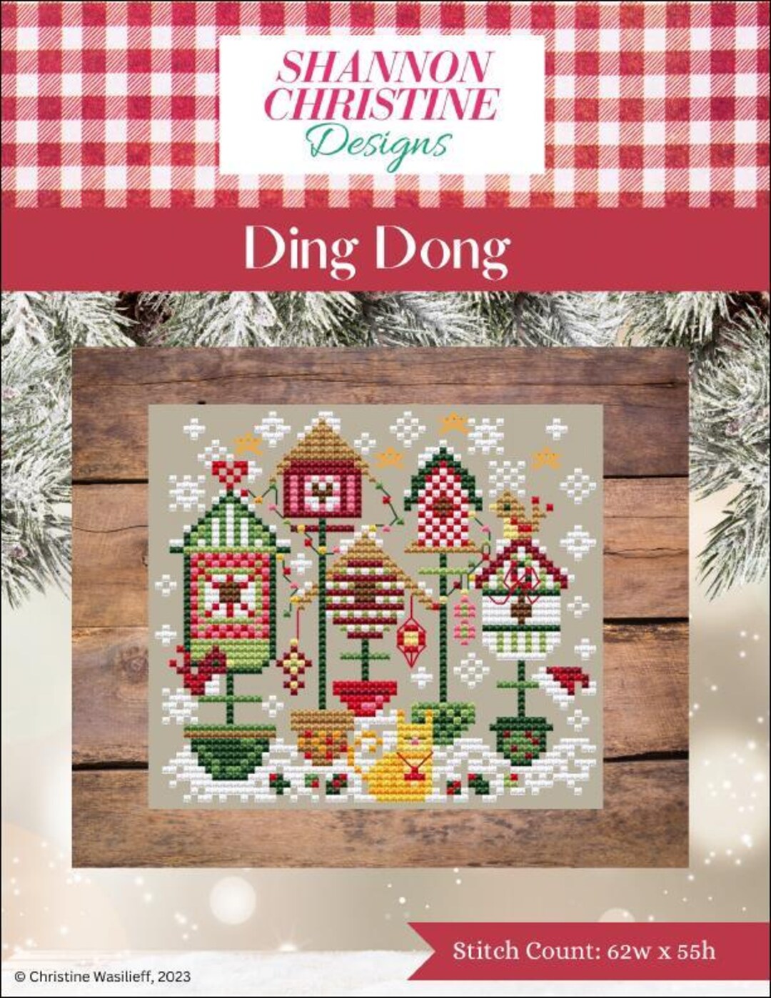 Shannon Christine Designs Counted Cross Stitch Pattern ~ Ding Dong - Etsy