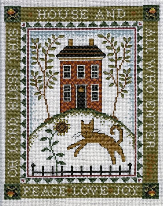 Diane Arthurs Imaginating Counted Cross Stitch Chart ~ House Blessing