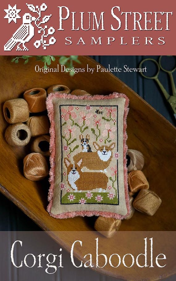 Corgi Caboodle by Plum Street Samplers Counted Cross Stitch Pattern