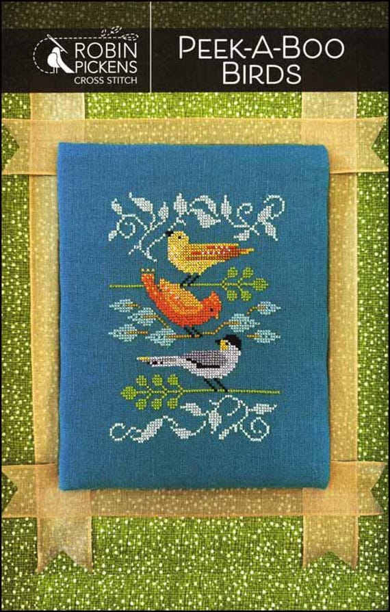 Peek-A-Boo Birds Counted Cross Stitch Pattern by Robin Pickens