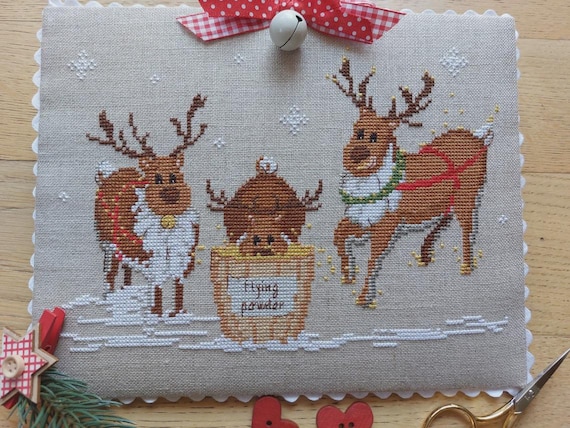 Flying Powder Counted Cross Stitch Pattern by Serenita di Campagna - Printed pattern CV180