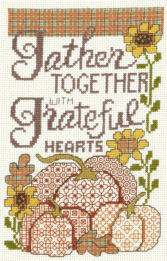 Sunflowers & Pumpkins Counted Cross Stitch Chart by Diane Arthurs